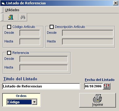 Listado Referencias